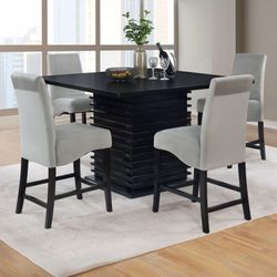 5-PIECE SQUARE DINING SET