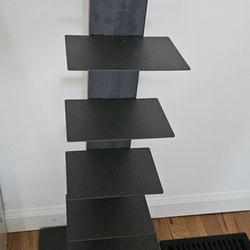 Black Bookcase Tower, made in Italy