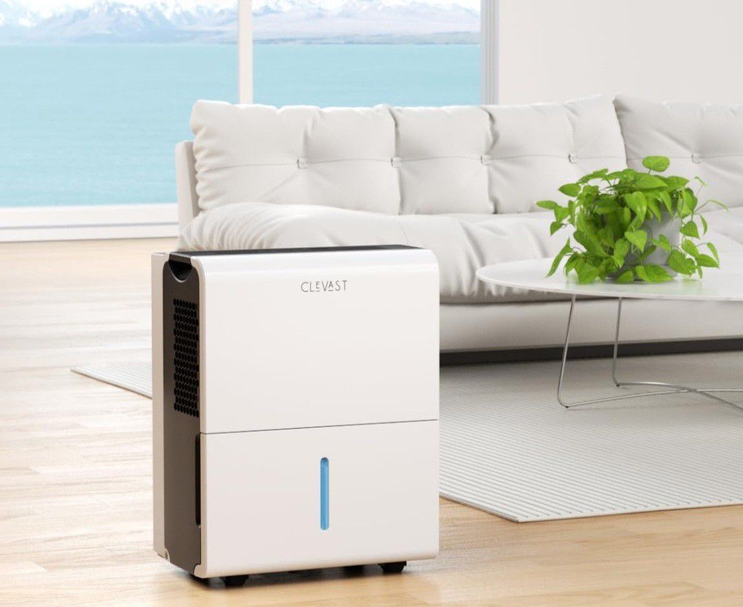 Clevast 1500 Sq Ft Dehumidifier For Home  Collect 22 Pints Of Water  20"Hx16"wx11" Brand New