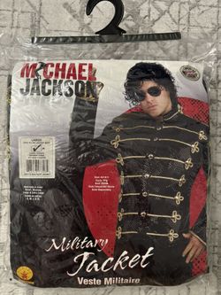 Michael Jackson Military Jacket Adult Black Size M