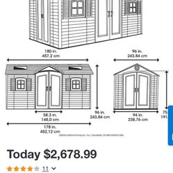 8x15 Lifetime Shed