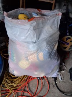 Bag of stuffed toys