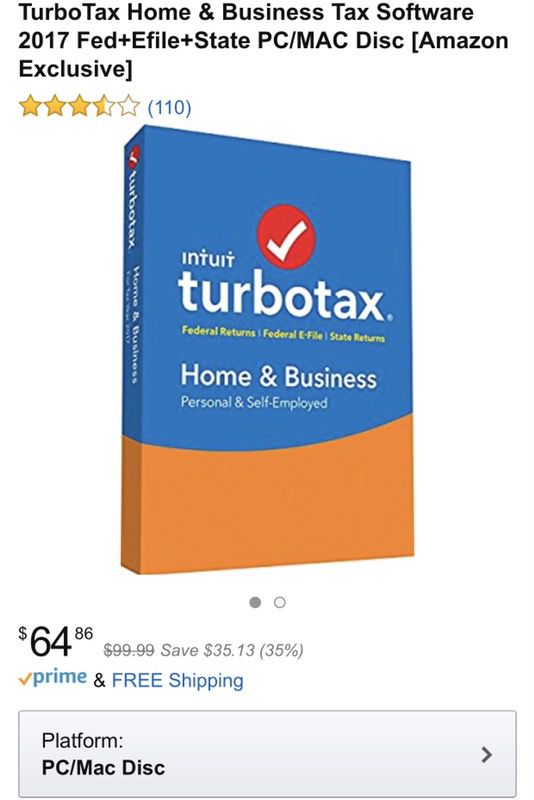 turbotax home & bus fed+efile+state 2017 for mac