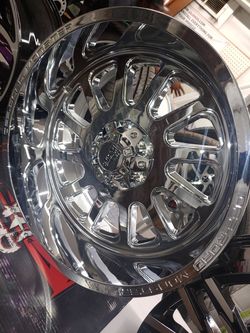 New 20" chrome offroad & terrain tires ford F150. $10 take home layaway. Ulohos 2940 N Keystone Mon-Sat 10-6p