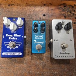 Guitar Pedals - Pigtronix, Mad Professor, MXR, Keeley, Spark