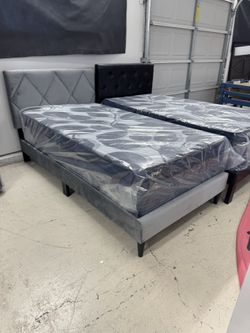 Twin Bed + Mattress 14”