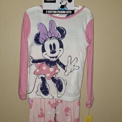 Disney Minnie Mouse Pajamas 2 Sets Size 6
