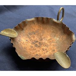 Vintage Hammered Copper Ashtray Holland $33