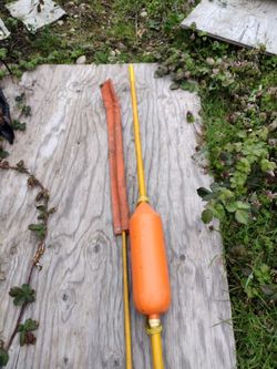 Tall Crab Pot Marker Or Sailboat Bouy