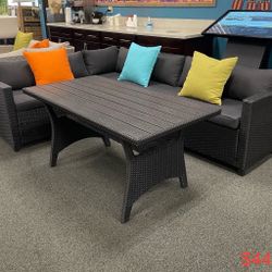 Patio Furniture Outdoor Sectional With Table