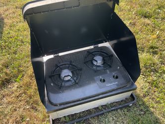 Suburban Dual Burner Drop-In RV Cooktop With Cover 