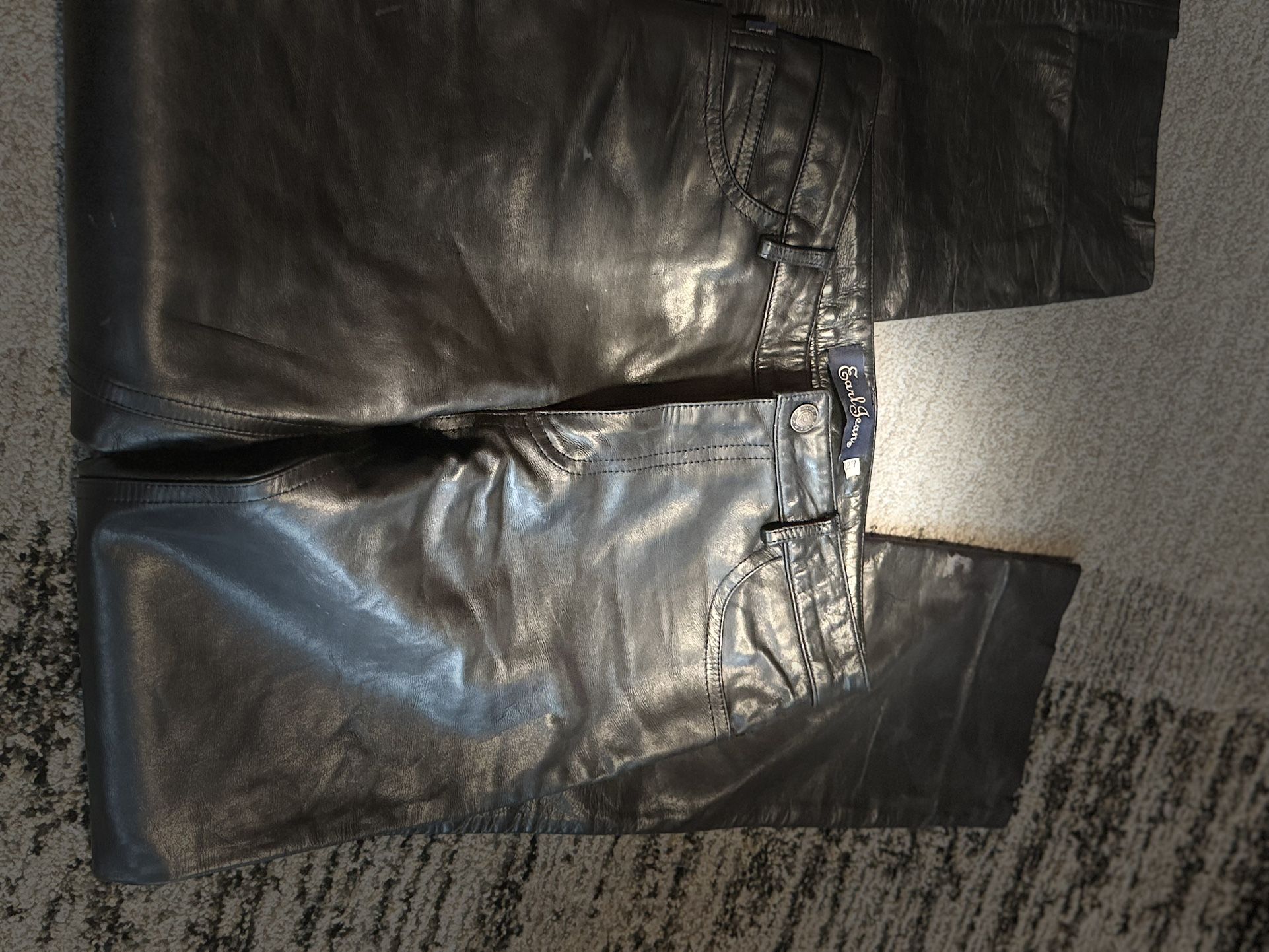 Earl Real Leather Jeans