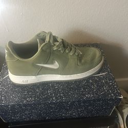 Air Force Ones Suede Green