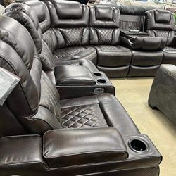 Warnerton 3-Piece Power Reclining Sectional✔️ $4099 finance option