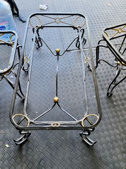 Table Set W/O Glass Tops