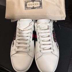 Gucci Ace Embroidered Snake Sneakers