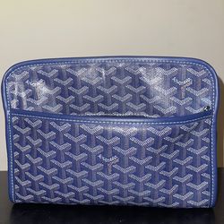 Goyard Mm Jouvence Toiletry Pouch Coated Canvas - Blue