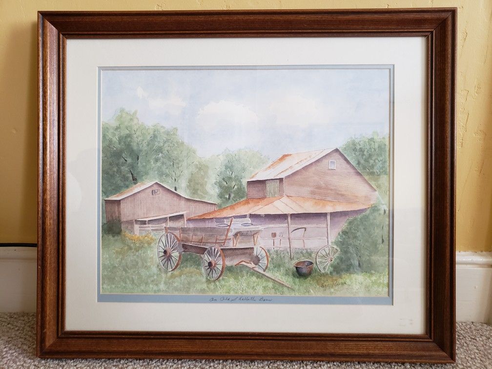“An Old Shallotte Barn” Watercolor by Pete Manson