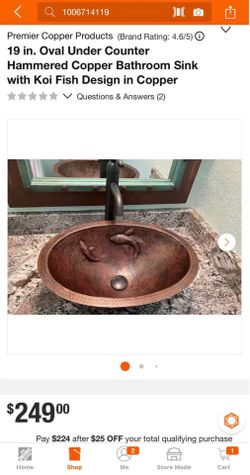 Sink in copper