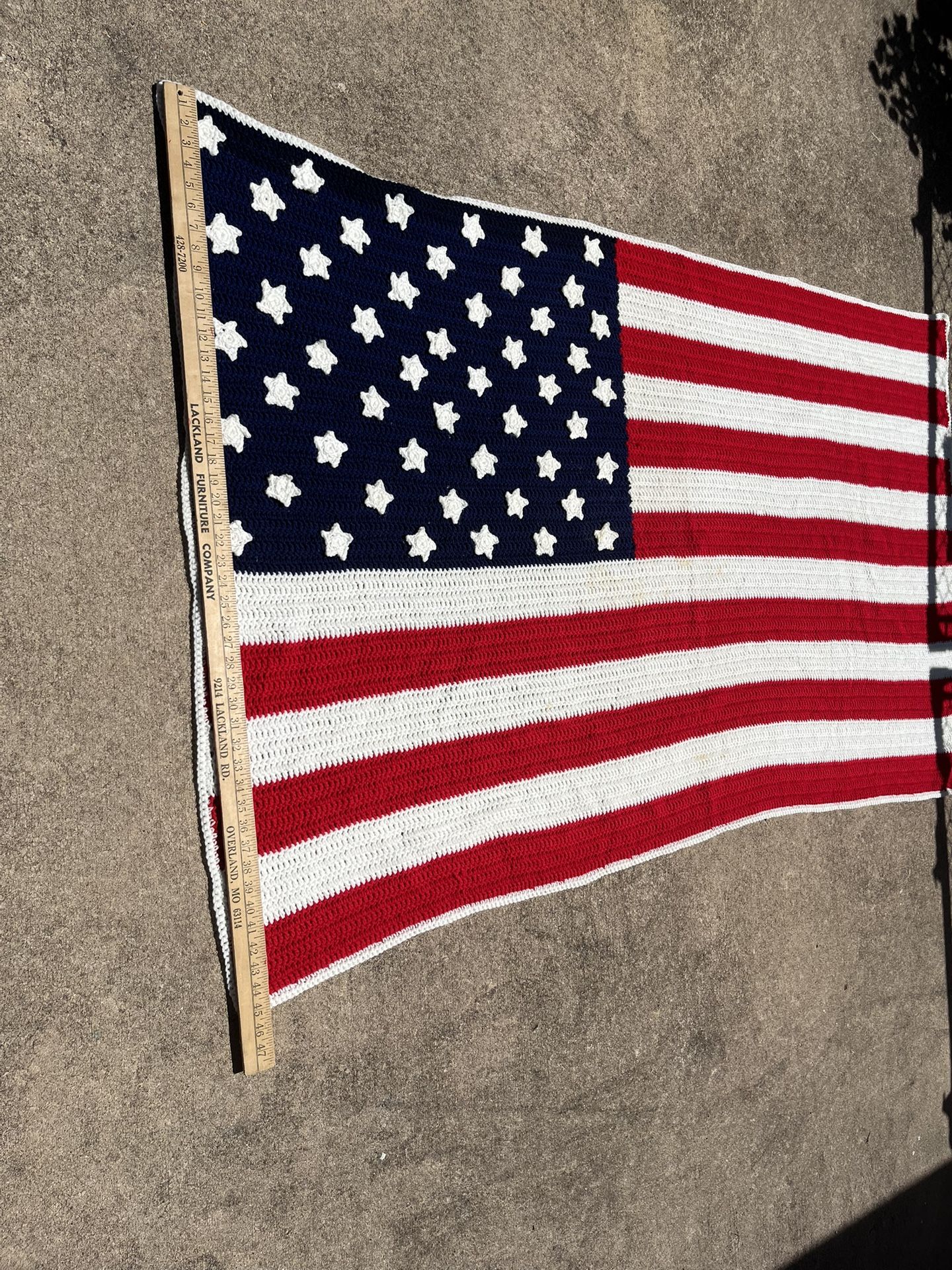 Crochet American flag