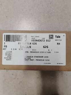 Yale 5405LN storeroom lock - $200