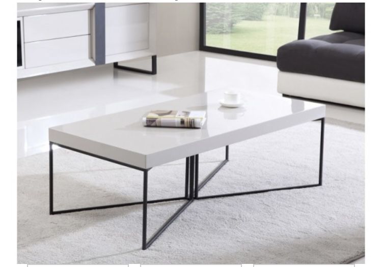 Modern White Coffee Table