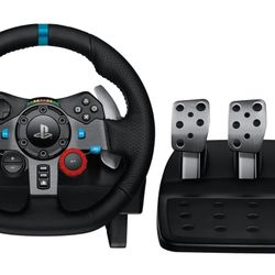 Logitech G29 Driving Force Racing Wheel and Floor Pedals PS5, PS4, PC, Mac Black