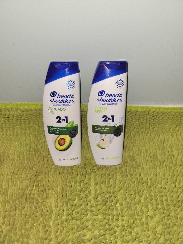 2 Head&shoulder 2in1 Avocado Oil/ Green Apple 12.5oz