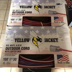 100’ brand new 12 gage Extension cords asking 65 each firm in north Lakeland