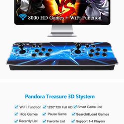 Pandora Treasure 3D Arcade Game Console - 30000 Games