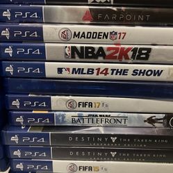 30 PS4 Games And Some/ 2 PS3 Games 