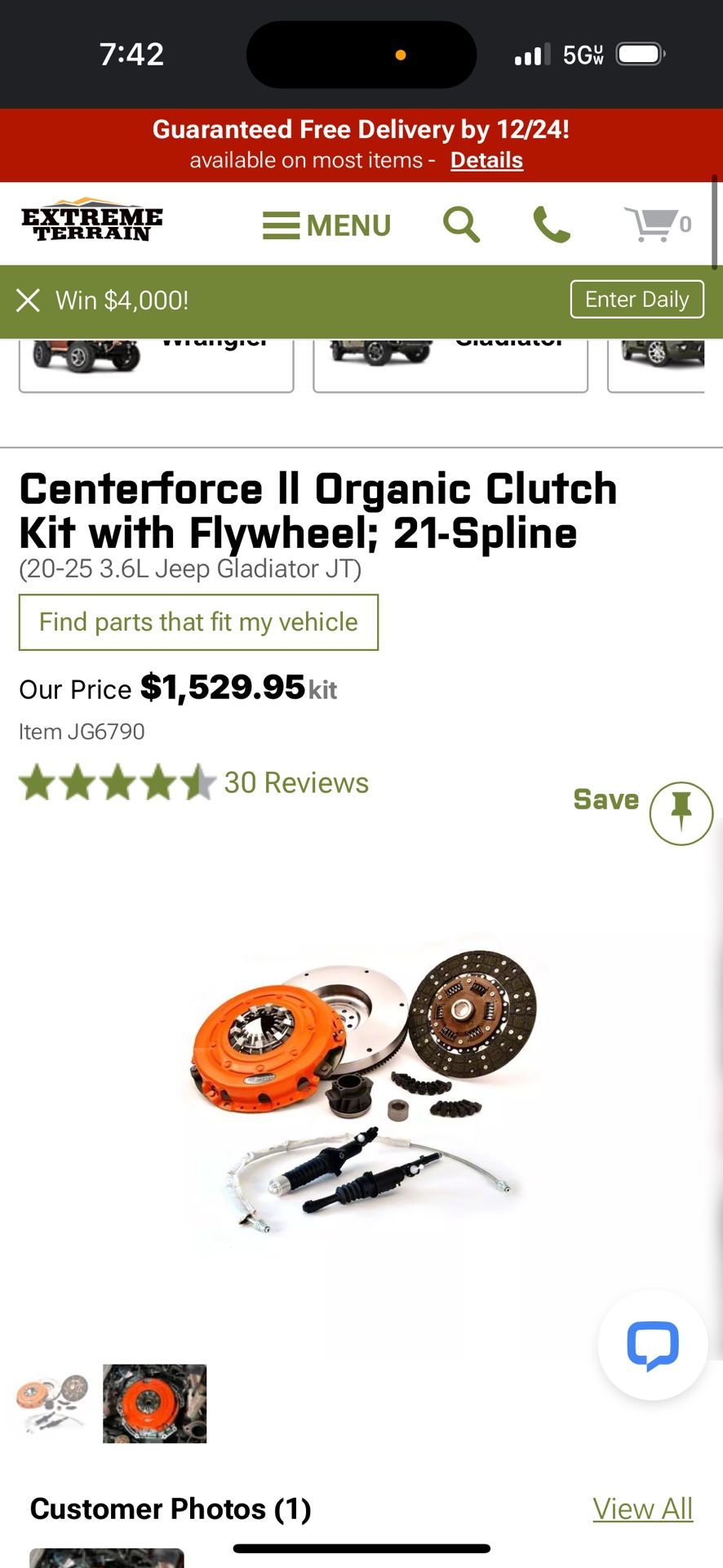 New Clutch Fly Wheel For V6 Jeep