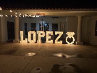 Big wood letters