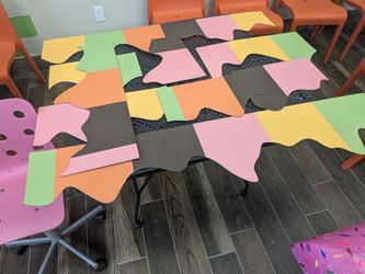 Decorative ice cream shop trim
