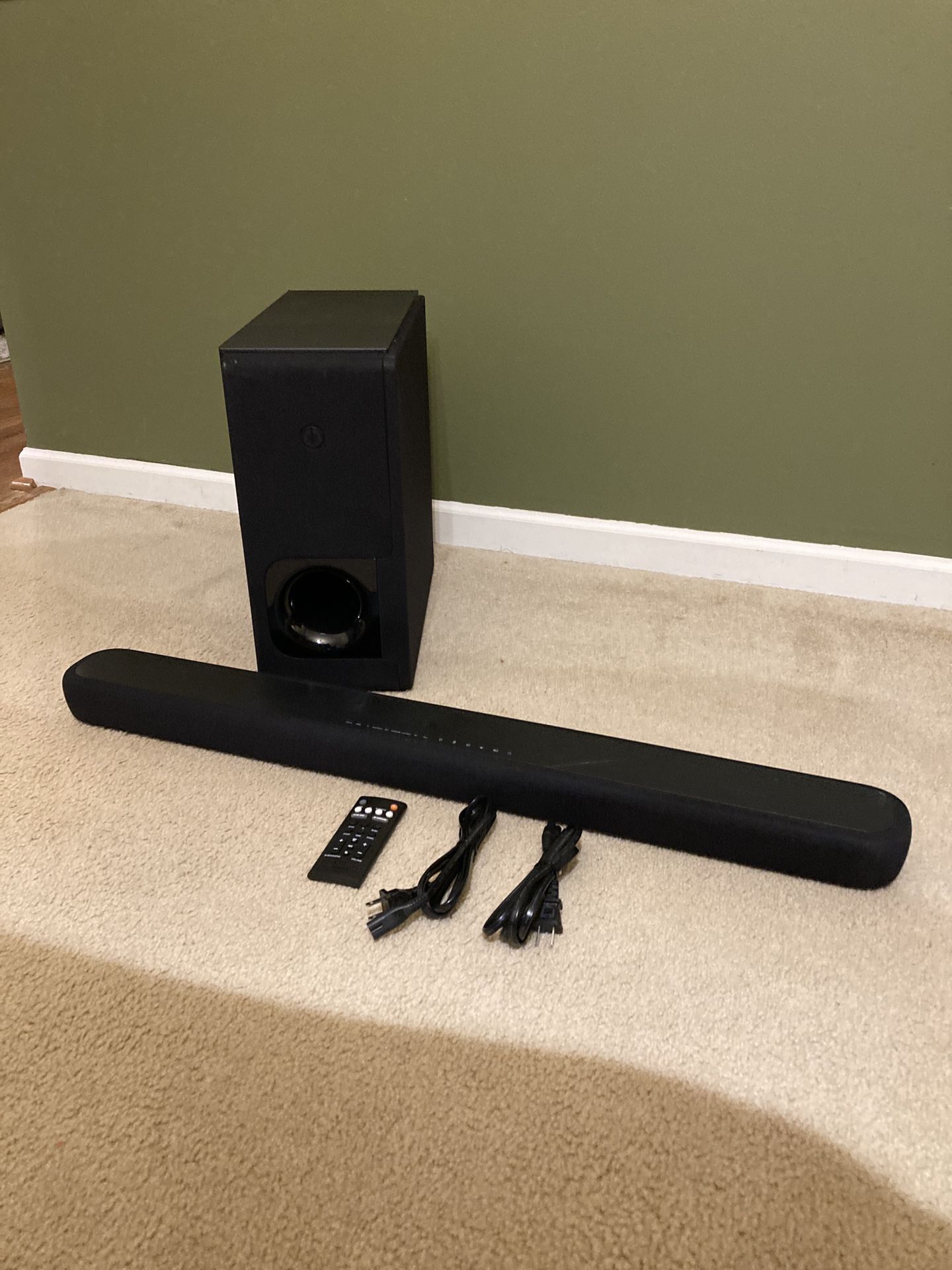 YAS-209 sound bar System wireless subwoofer NS-WSW44 Remote USED Sale in Williamsburg, - OfferUp
