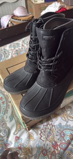 Sperry  Harbor Boot — Black —  Size 5M