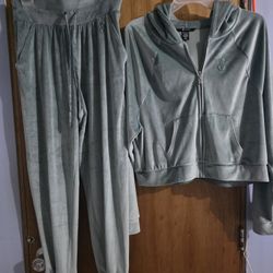 Victoria Secret velour hoodie and pants set