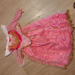 Girls Pink Princess Costume Dress