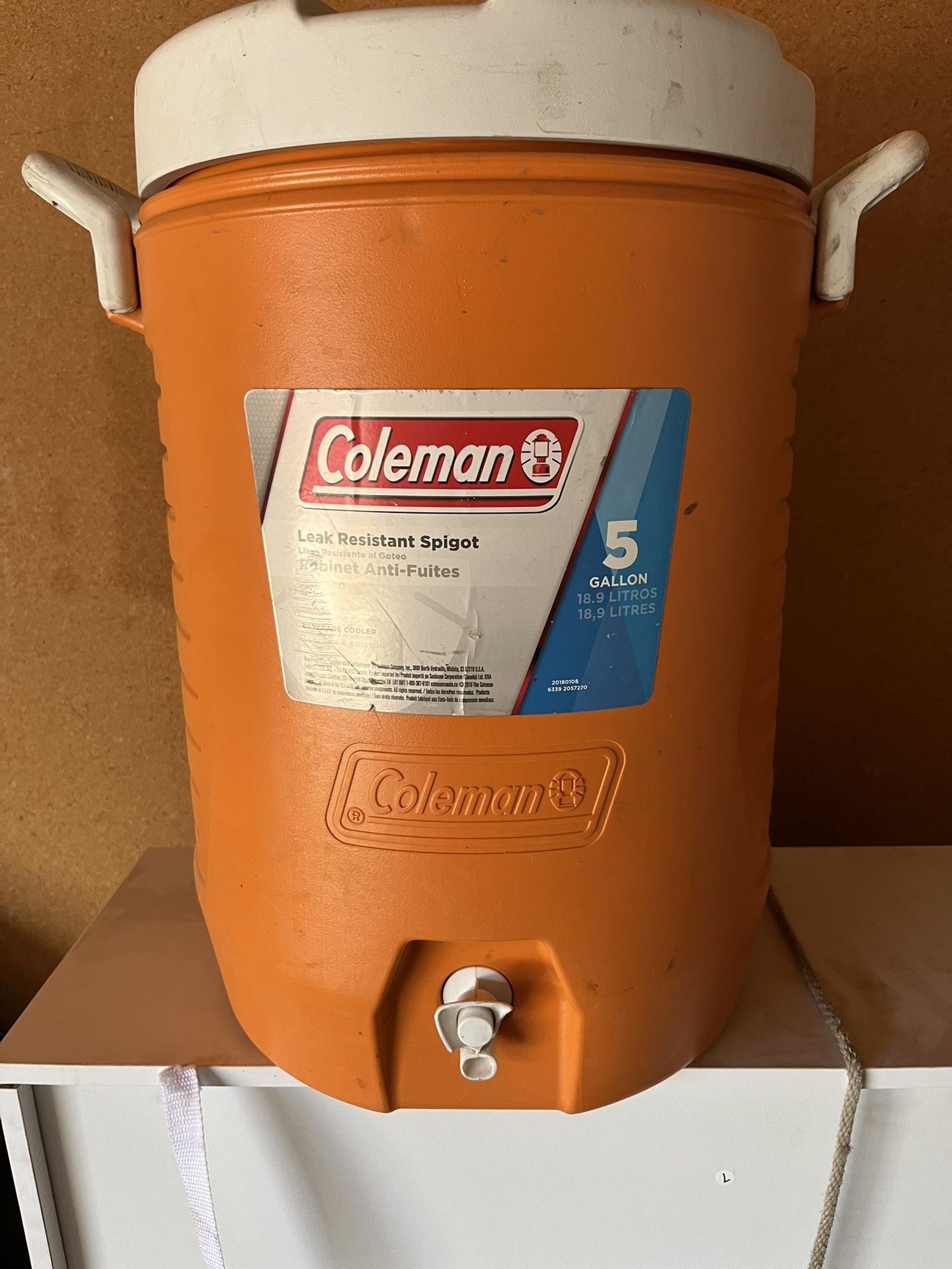 5 Gallons Beverage Cooler $15