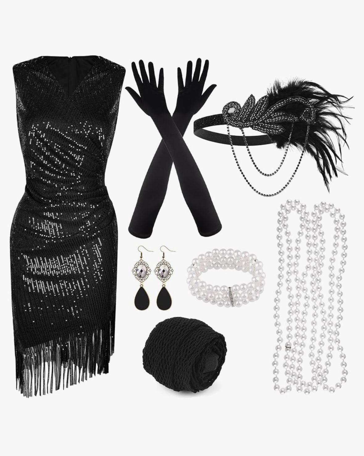20s Dress And Accessories