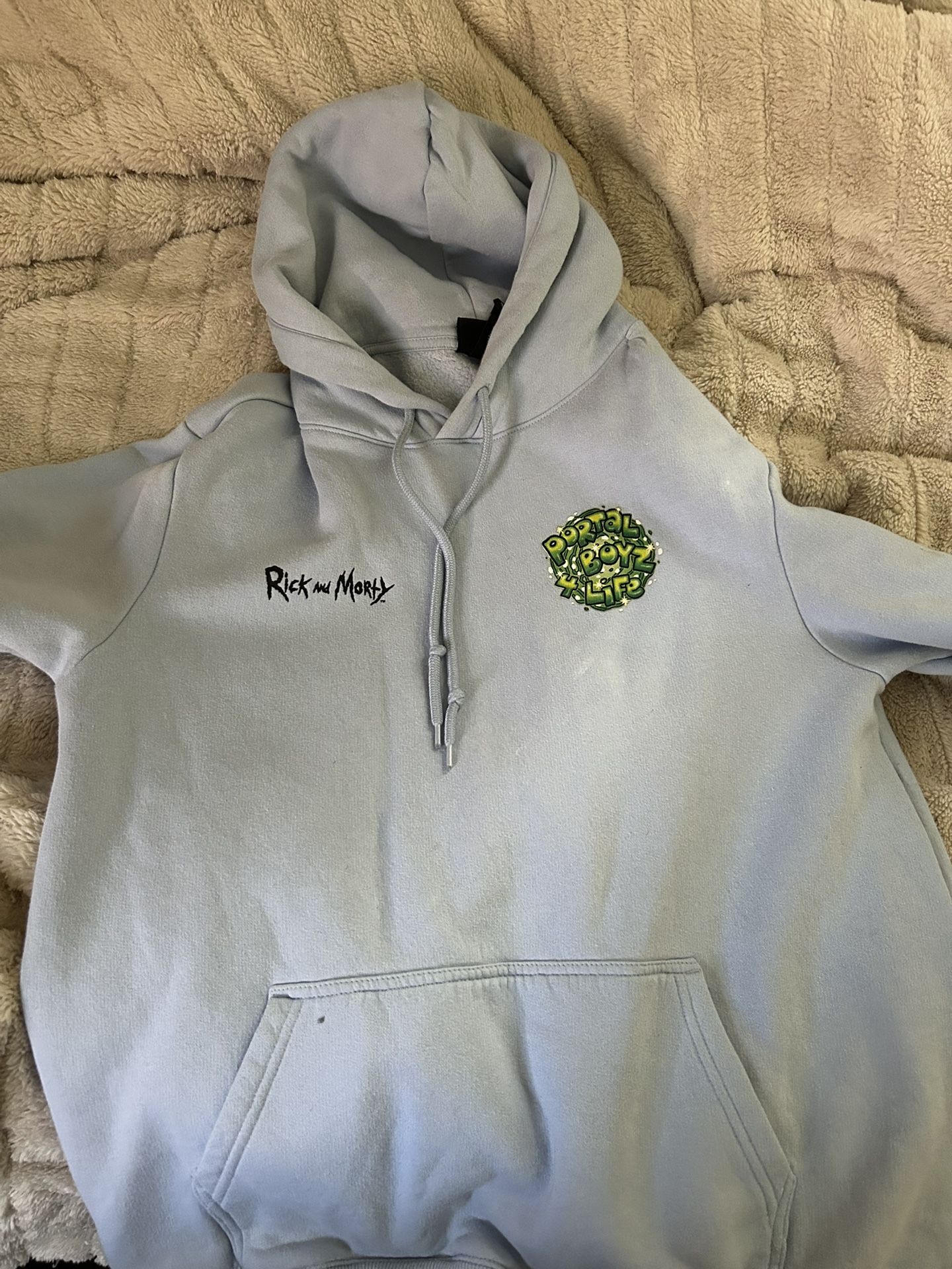 Blue Portal Boys rick And Morty Hoodie