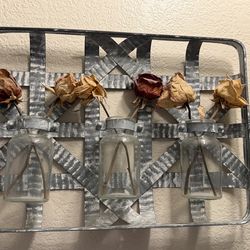 Galvanized Hanging Vases Basket