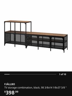 Black Door TV Stand + Extra Storage