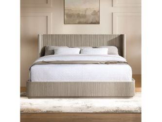 Leanna Light Oak Queen Bed