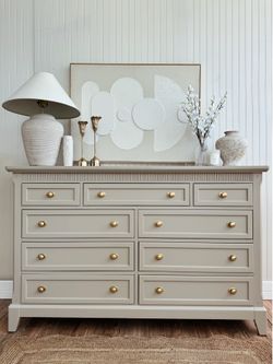 Solid wood dresser