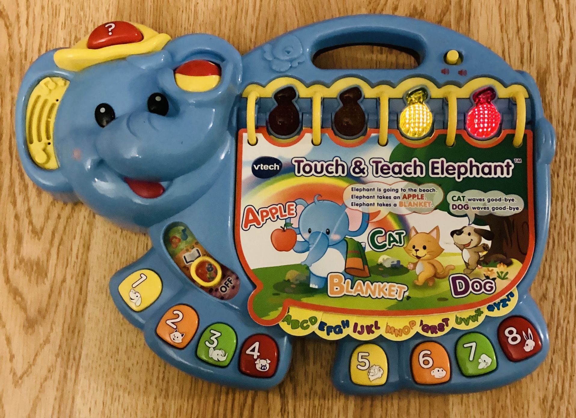 VTech Touch & Teach Elephant Book Kids Toy, 3 Ways to Play, 16 Interactive  Story Book Pages, 150 Songs, Melodies, Sounds