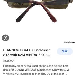 Gianni Versace Sunglasses Vintage 90s