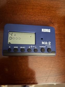 Korg MA-2 Pocket Digital Metronome - Blue/Black - Mint Condition