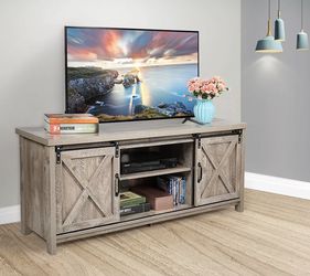 🔥BRAND NEW FARMHOUS BARNDDOOR TVSTAND