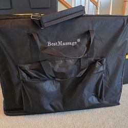 Practically New Massage OMT PT OT Table, Black with Bag and Accessories